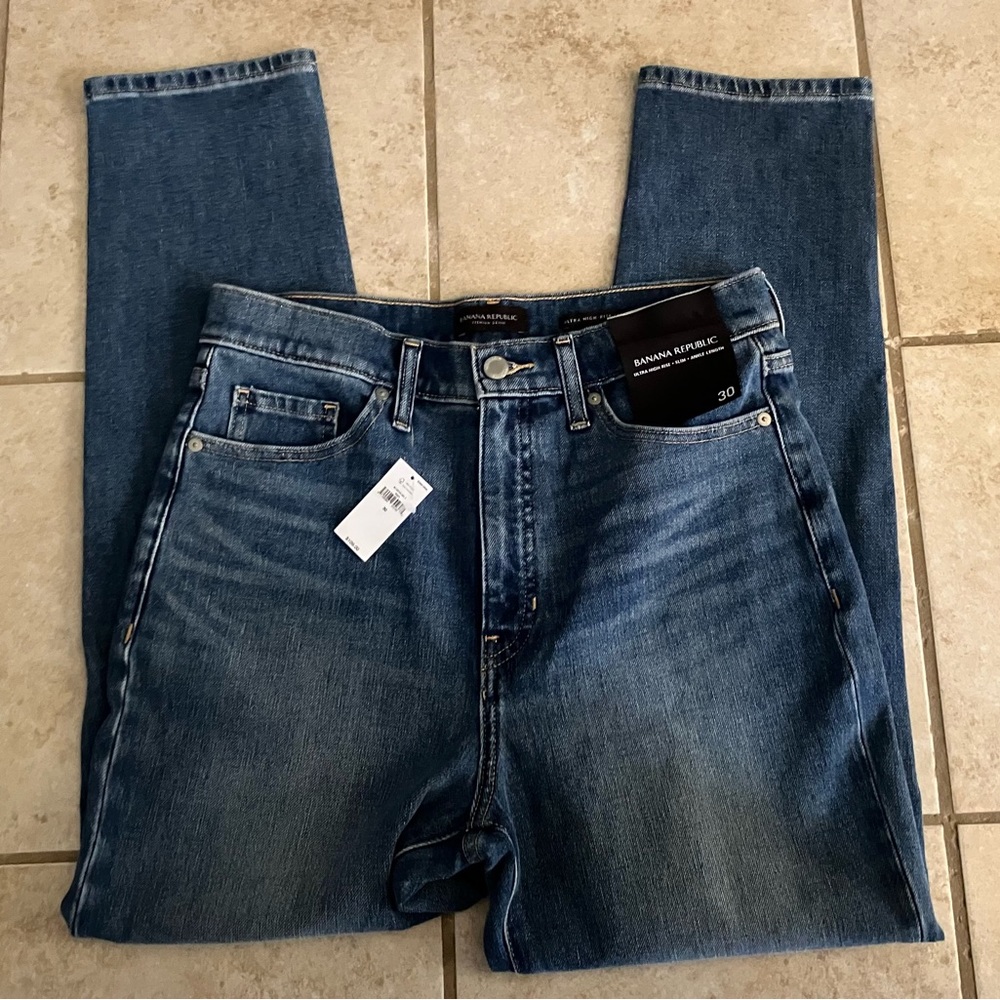 Banana Republic Ultra High-Rise Slim Fit Jeans sz 30 NWT